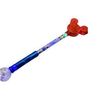 Disney On Ice Mickey Mouse Ears Light Up Flashing 20" Wand 3 Modes Tested